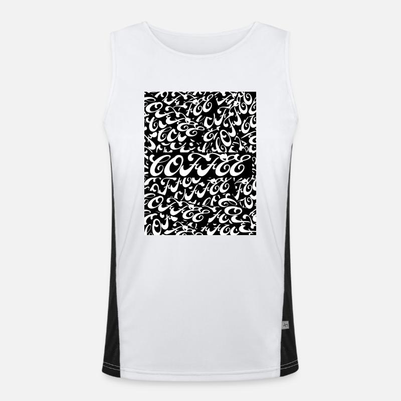 Coffee Cards Men's Functional Contrast Tank Top 