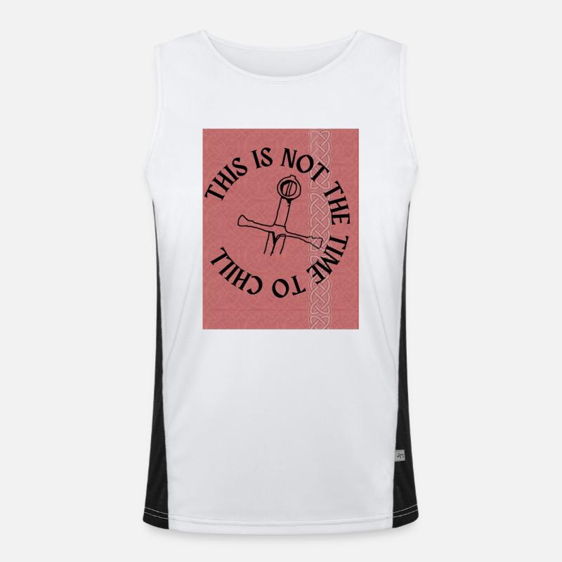 THIS IS NOT THE TIME TO CHILL2 Men's Functional Contrast Tank Top 
