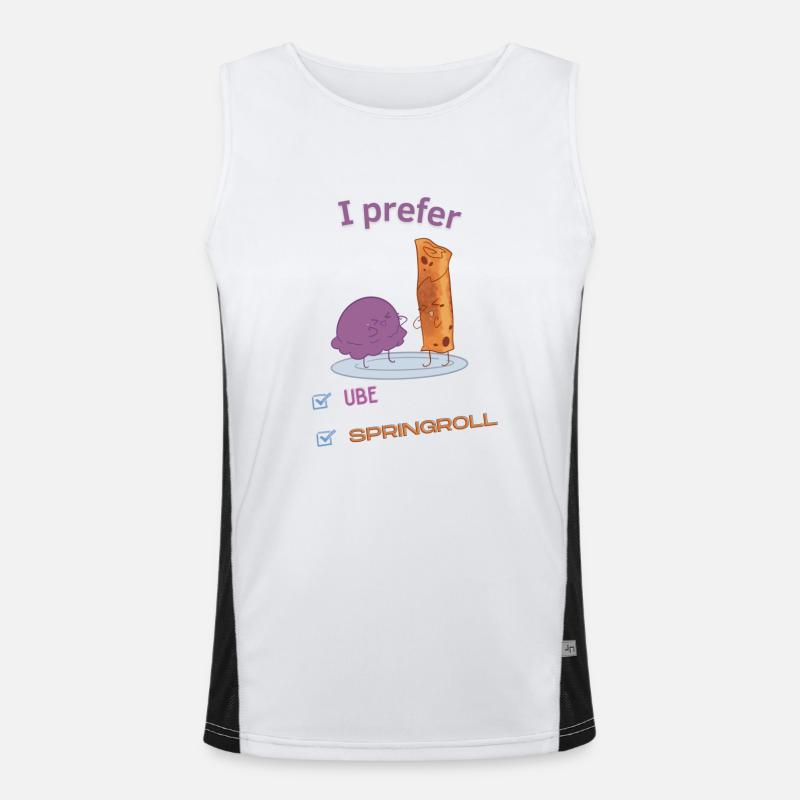 Ube or springroll Funktionelles Kontrast-Tank Top für Männer 