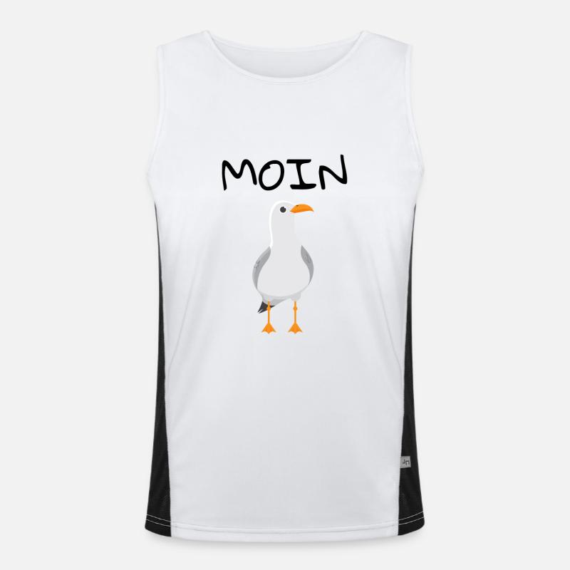 MOIN Möwe Funktionelles Kontrast-Tank Top für Männer 