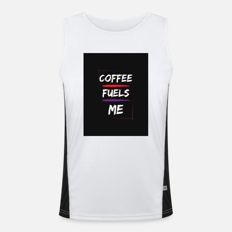 Coffe me nourrit Débardeur respirant contrasté Homme 