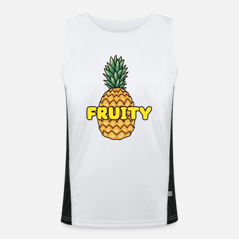 FRUITY PINEAPPLE Men's Functional Contrast Tank Top 