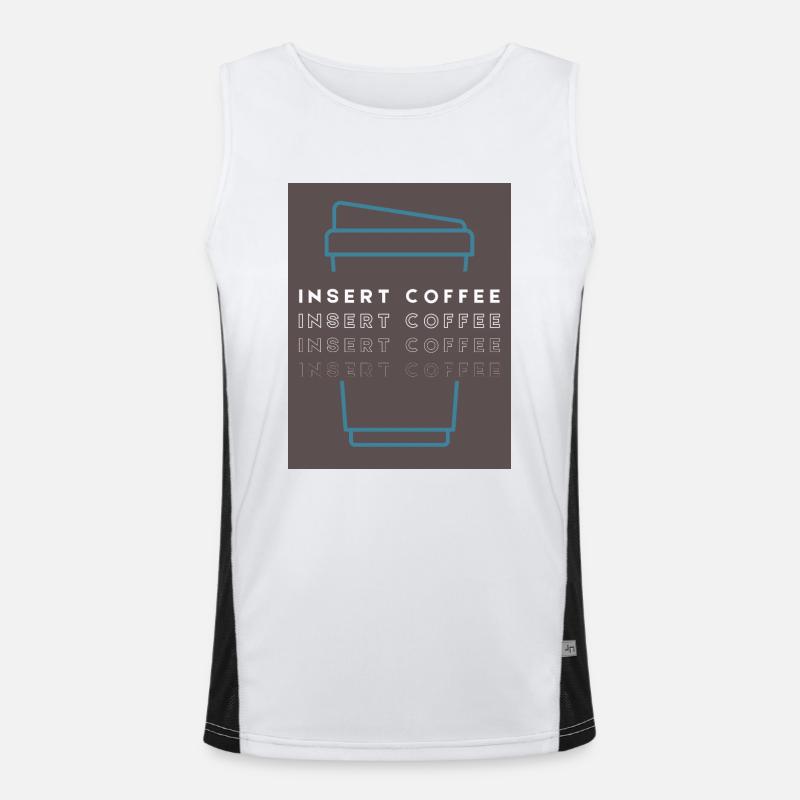 Insert Coffee Cup 2 LTPWBBT Funktionelles Kontrast-Tank Top für Männer 