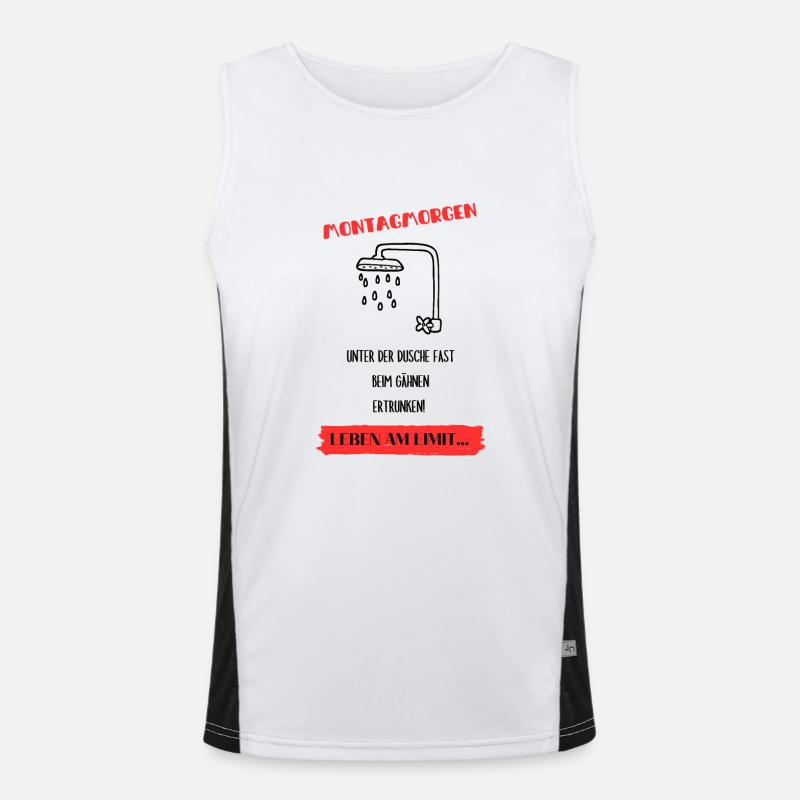 Montag Morgen Funktionelles Kontrast-Tank Top für Männer 