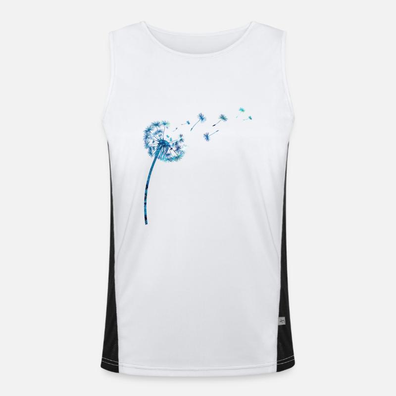 Löwenzahn Funktionelles Kontrast-Tank Top für Männer 