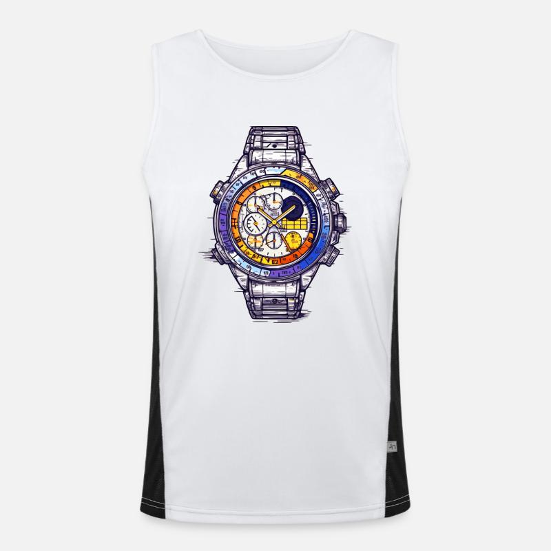 A chronograph is a complex complication Men's Functional Contrast Tank Top 