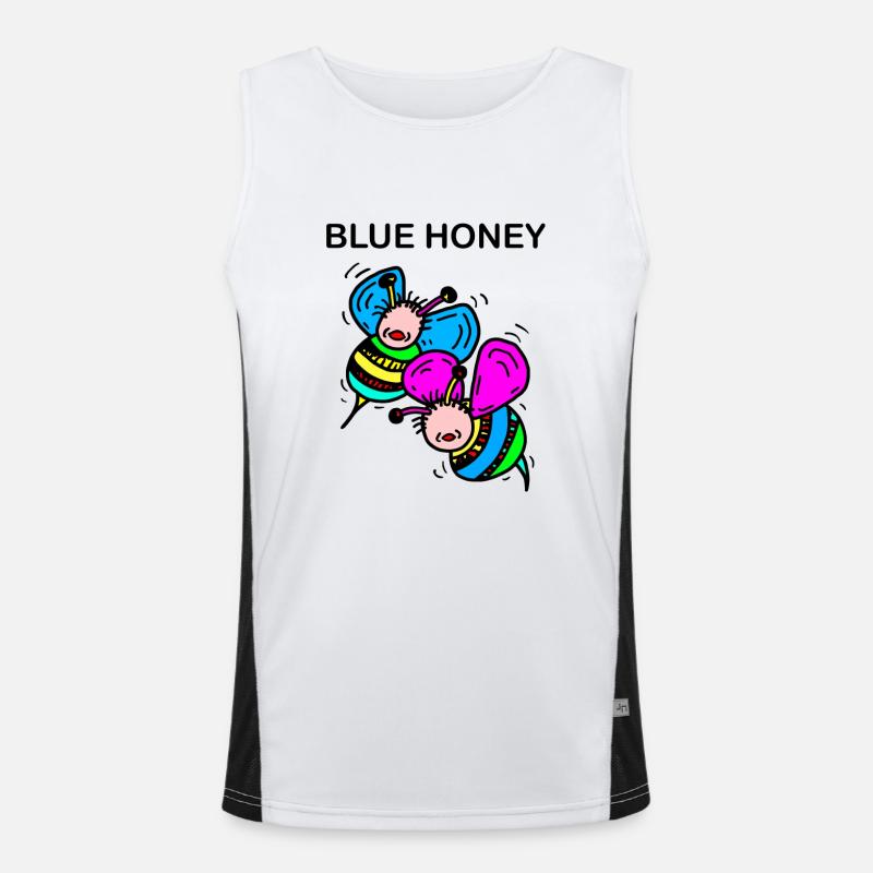Bienen Funktionelles Kontrast-Tank Top für Männer 