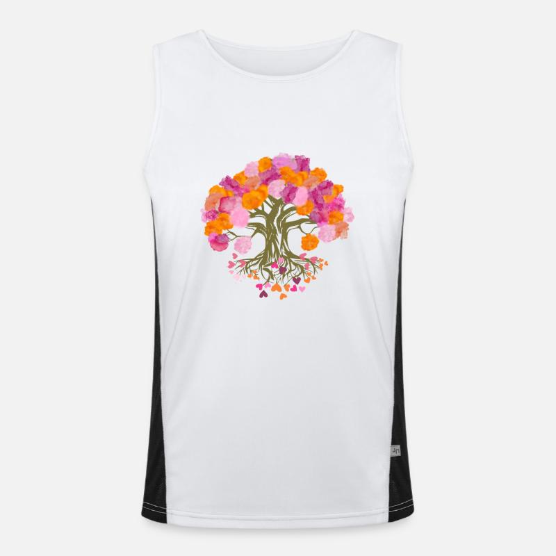 Wunderbaum Funktionelles Kontrast-Tank Top für Männer 