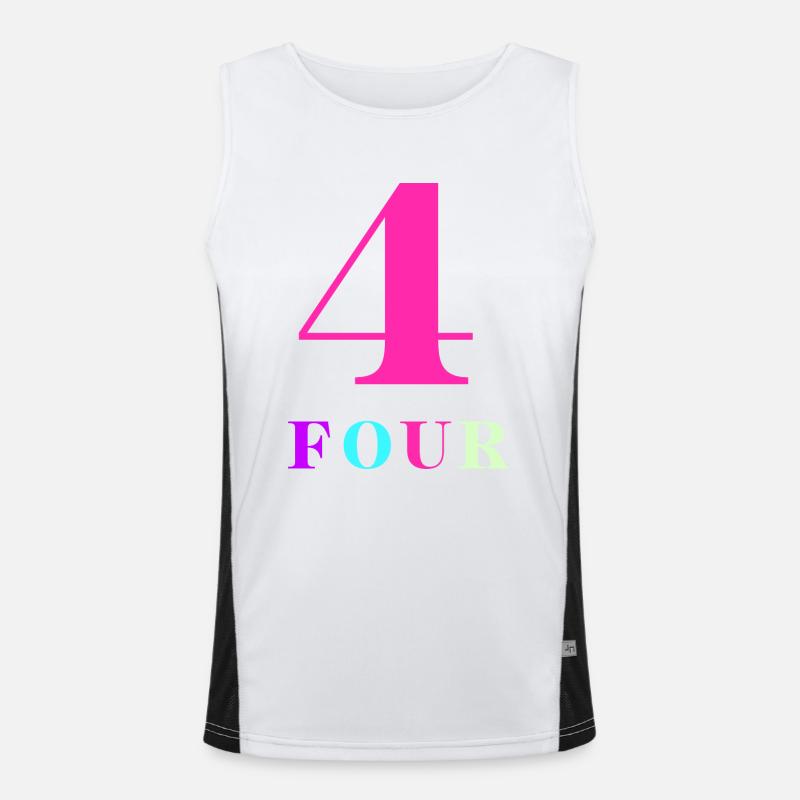 Four-4e anniversaire Débardeur respirant contrasté Homme 