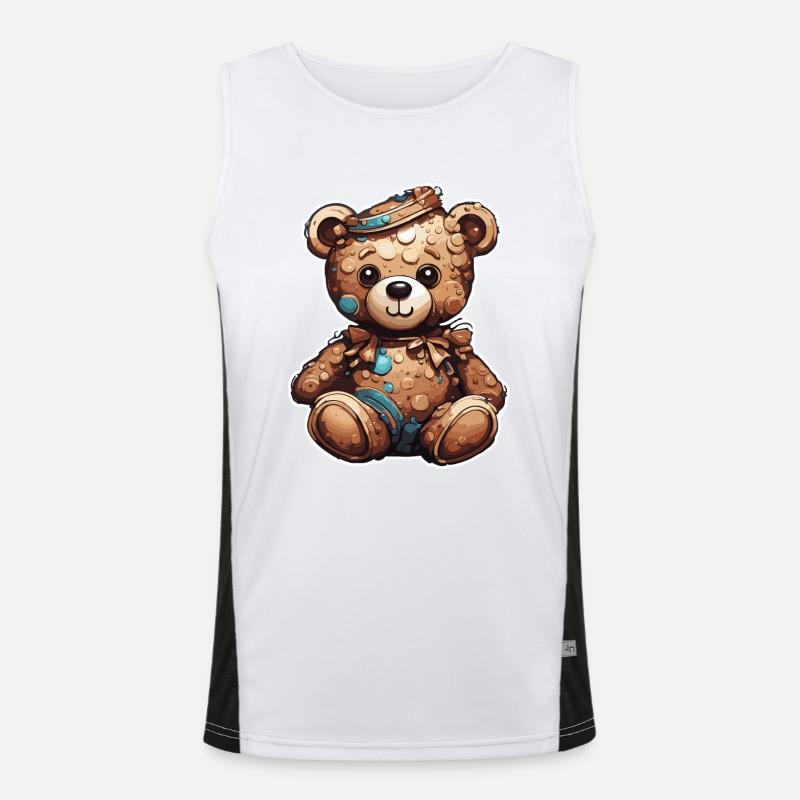 Teddybär / Kuscheltier / Stofftier / Geschenkidee Funktionelles Kontrast-Tank Top für Männer 