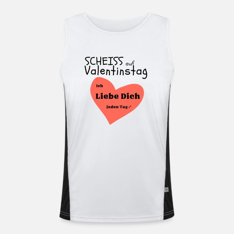 Relation amoureuse de la Saint-Valentin Débardeur respirant contrasté Homme 