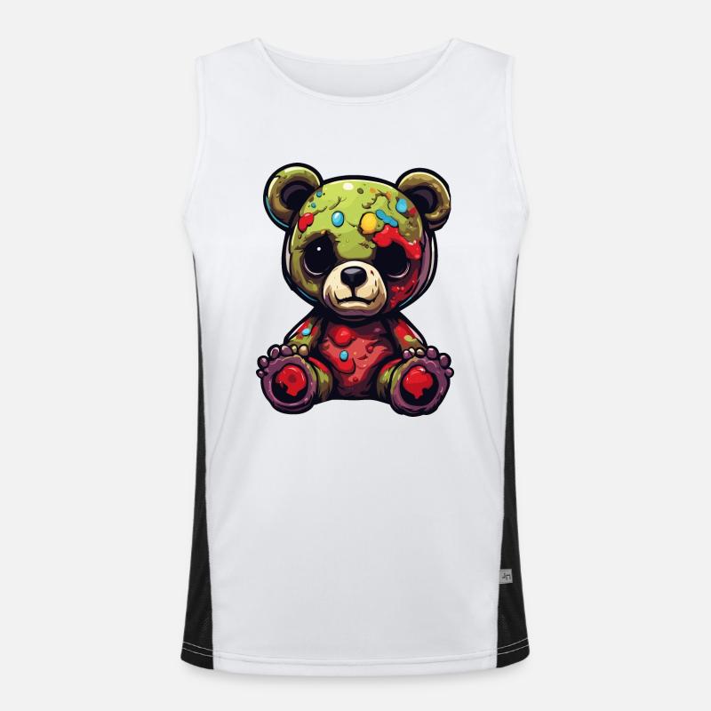 Teddy Bear / Cuddly Toy / Stuffed Animal / Gift Idea Men's Functional Contrast Tank Top 