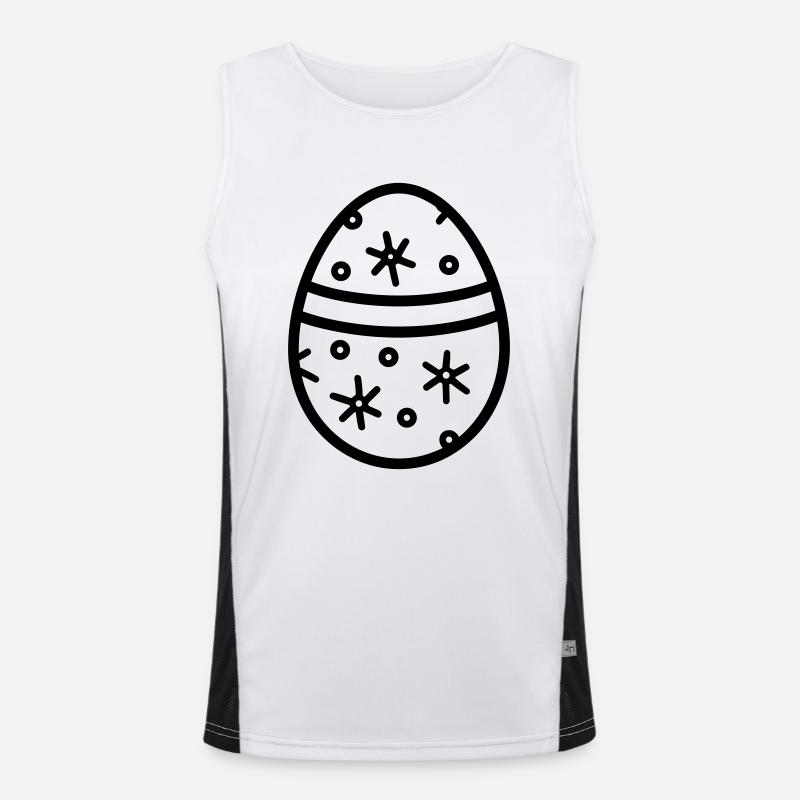 Easter Egg Men's Functional Contrast Tank Top 