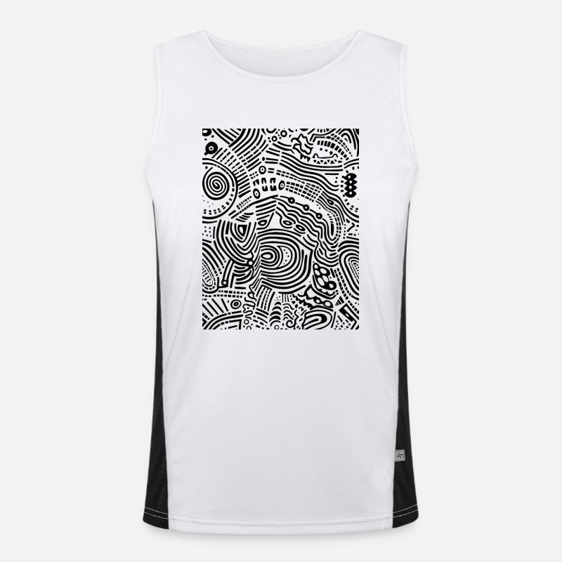 Graphique Débardeur respirant contrasté Homme 