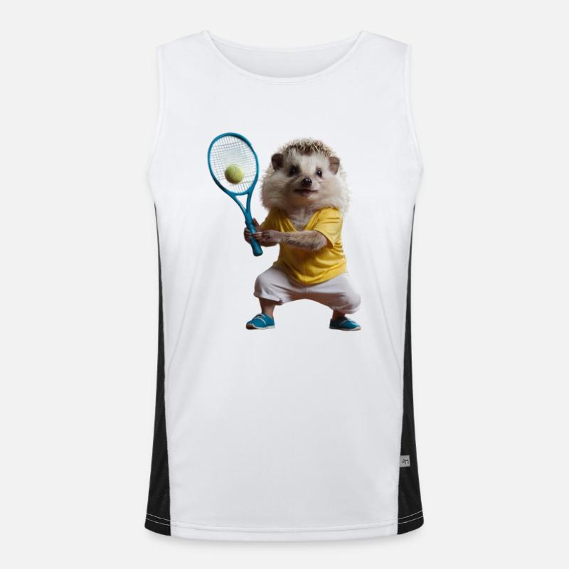 Sportlicher Igel Funktionelles Kontrast-Tank Top für Männer 