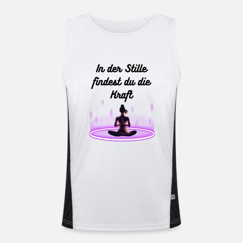 C’est dans le silence que vous trouvez la force Débardeur respirant contrasté Homme 