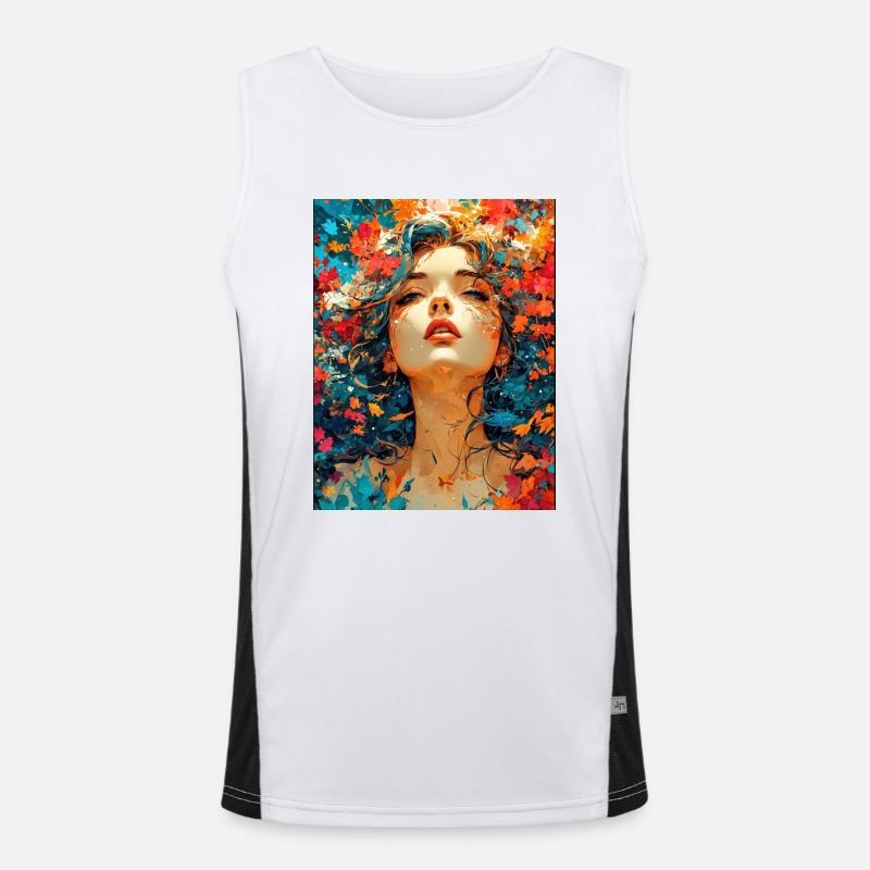 Autumn composition Men's Functional Contrast Tank Top 