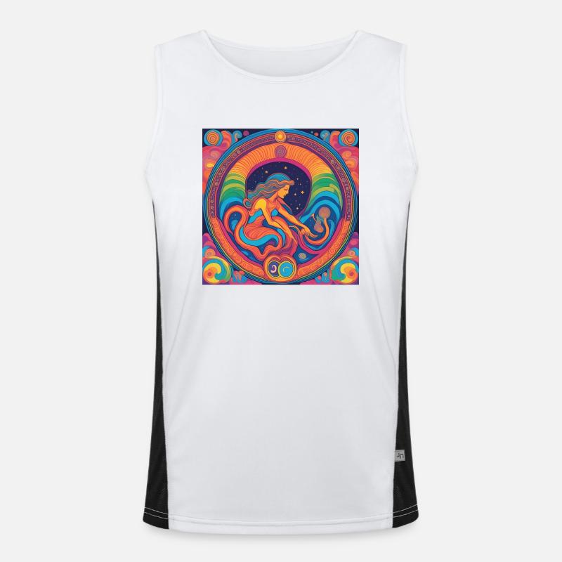 Jungfrau Astrologie Geburtstag Geschenkidee Funktionelles Kontrast-Tank Top für Männer 
