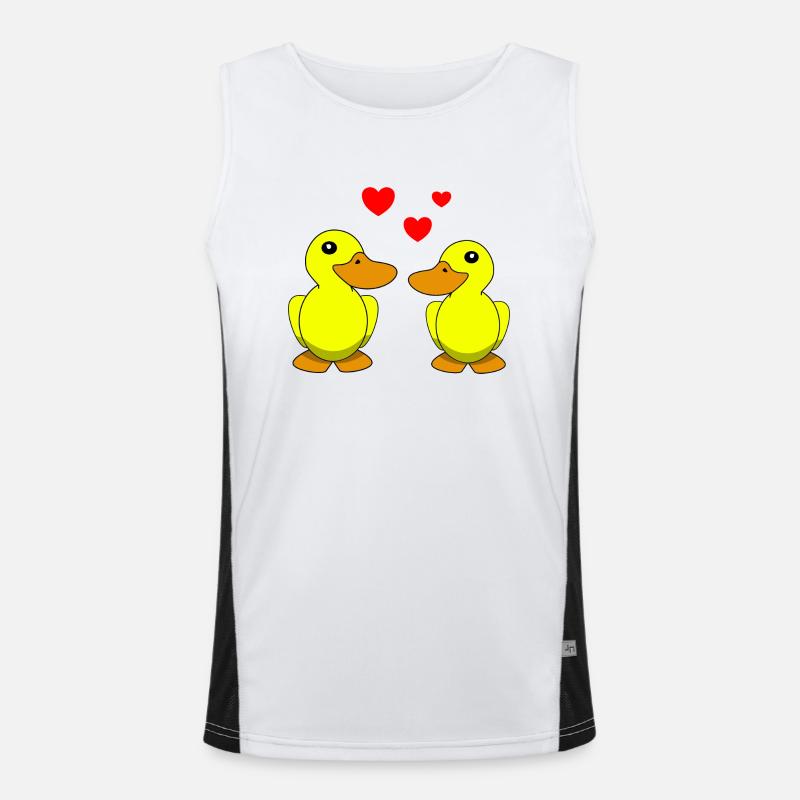Canards Saint-Valentin Débardeur respirant contrasté Homme 