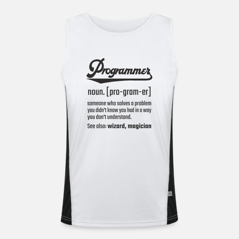 Programmer programmer noun noun definition Men's Functional Contrast Tank Top 