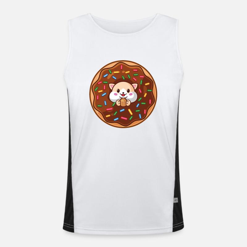 Donut Hamster by moodrush Funktionelles Kontrast-Tank Top für Männer 