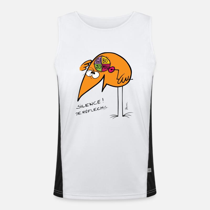 I thought Silence Men's Functional Contrast Tank Top 