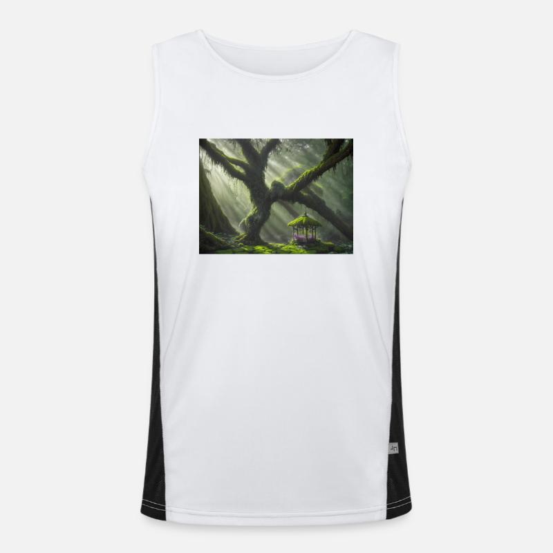 Enchanted forest Men's Functional Contrast Tank Top 