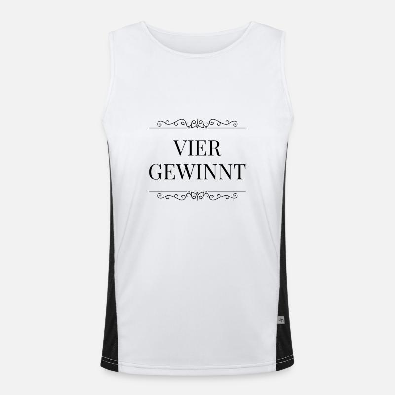 VIER GEWINNT Funktionelles Kontrast-Tank Top für Männer 