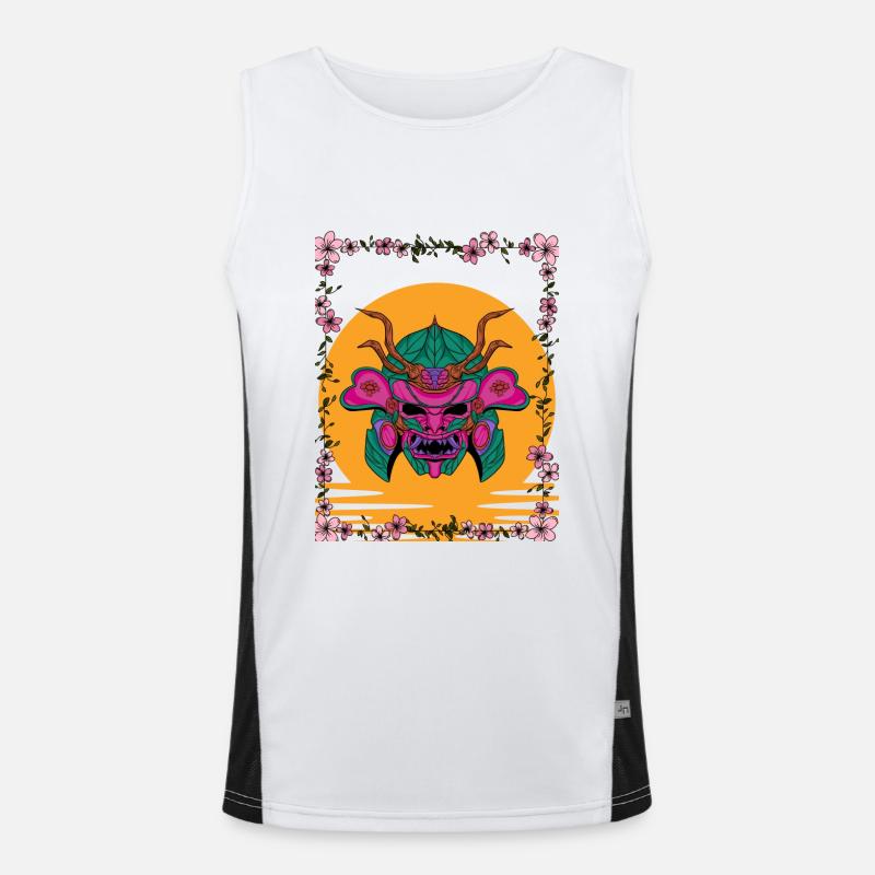 Flowers Samurai Men's Functional Contrast Tank Top 