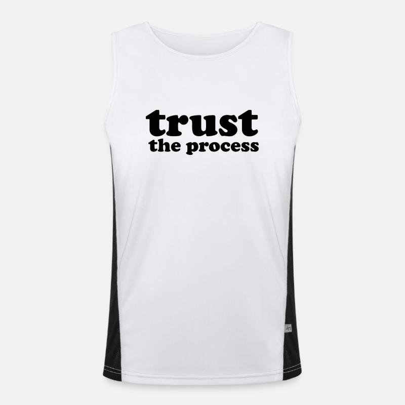 Trust the process Débardeur respirant contrasté Homme 