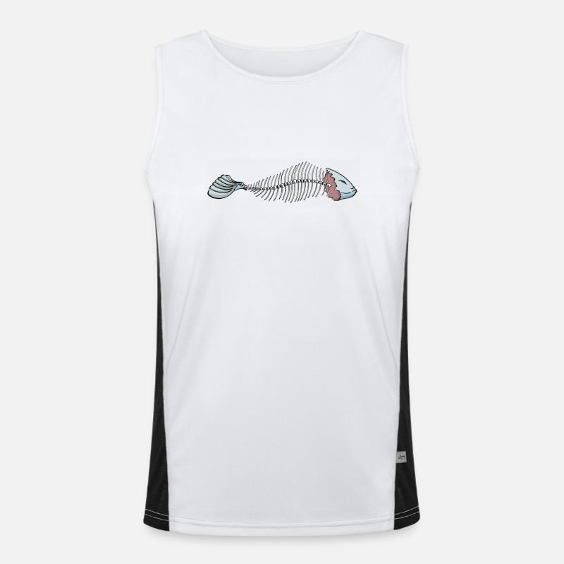 Fisch Funktionelles Kontrast-Tank Top für Männer 