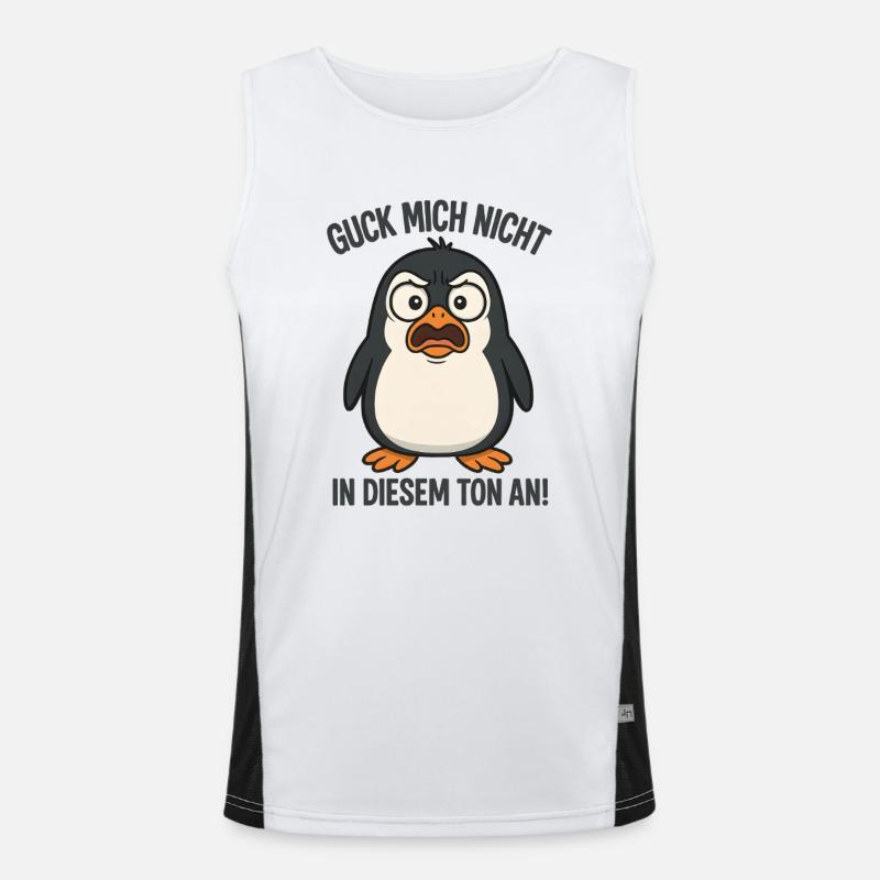 Ne me regarde pas sur ce ton Pingouin Débardeur respirant contrasté Homme 