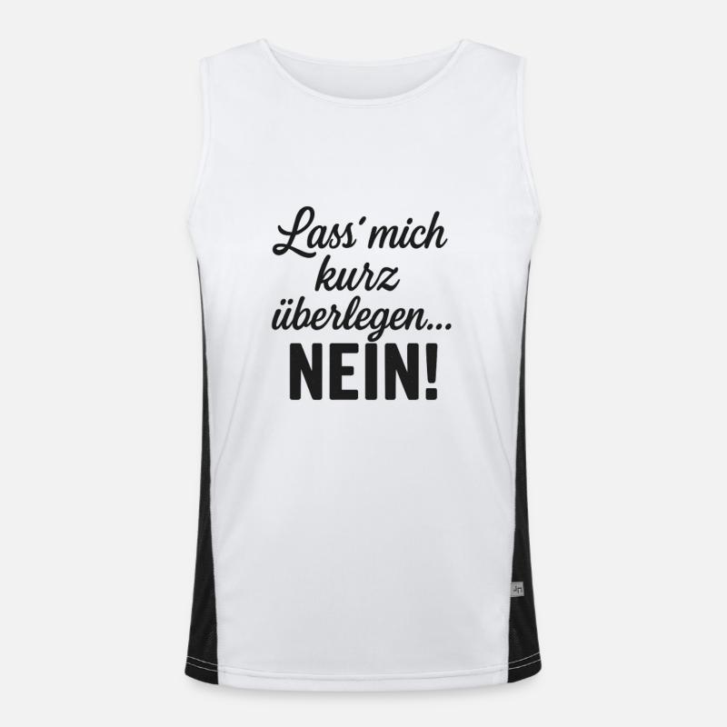 Let me think.. No Statement Men's Functional Contrast Tank Top 