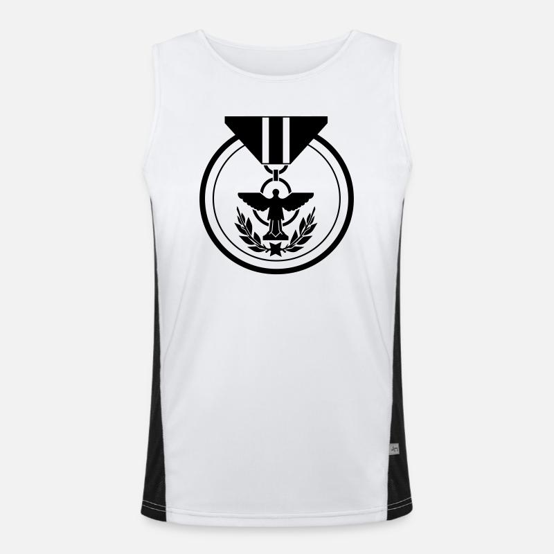 military medal Men's Functional Contrast Tank Top 
