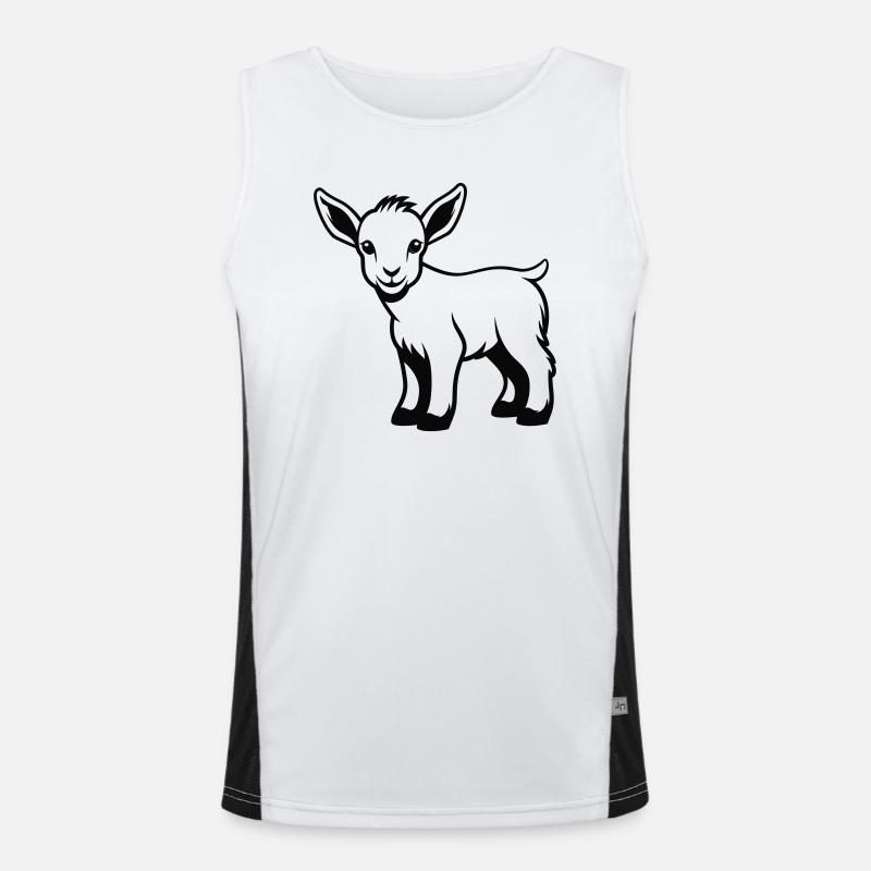 Hirschkuh Funktionelles Kontrast-Tank Top für Männer 