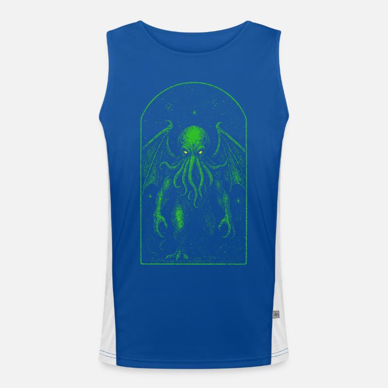 Cthulhu und der unendliche Kosmos Funktionelles Kontrast-Tank Top für Männer 
