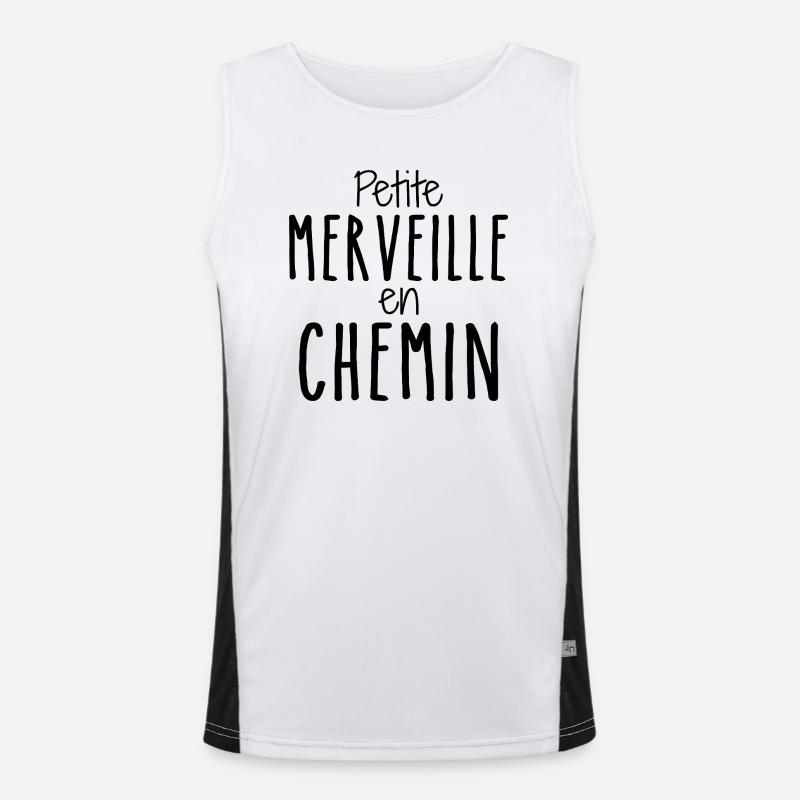 Ein kleines Wunder auf dem Weg Funktionelles Kontrast-Tank Top für Männer 