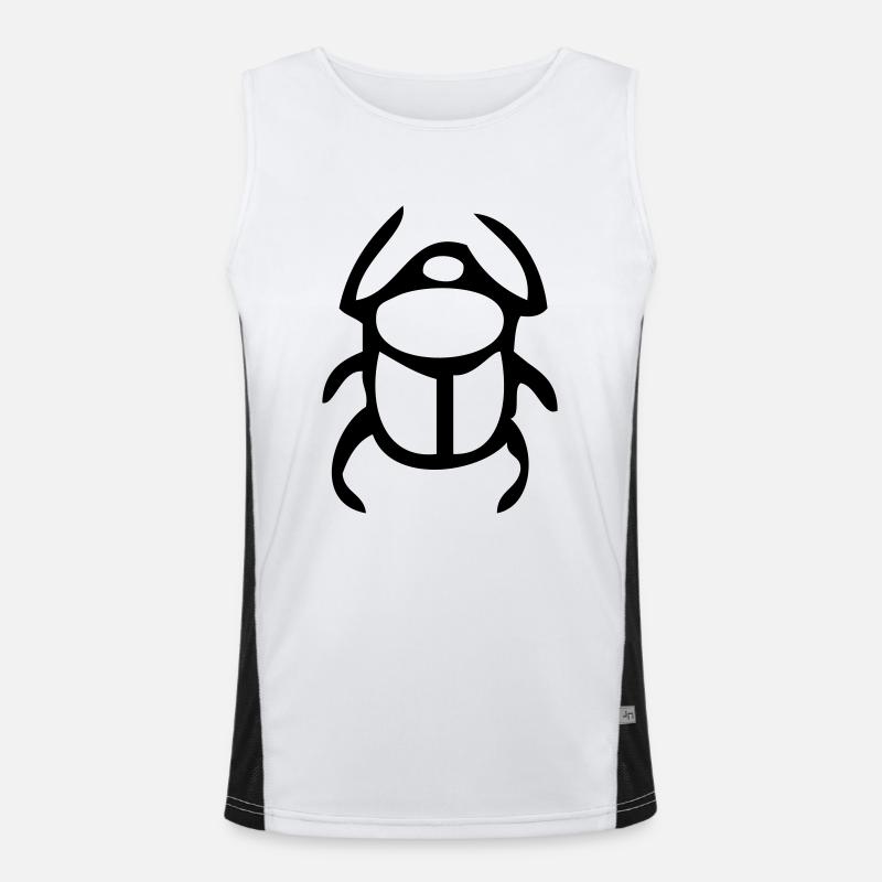 scarab beetle icon Men's Functional Contrast Tank Top 