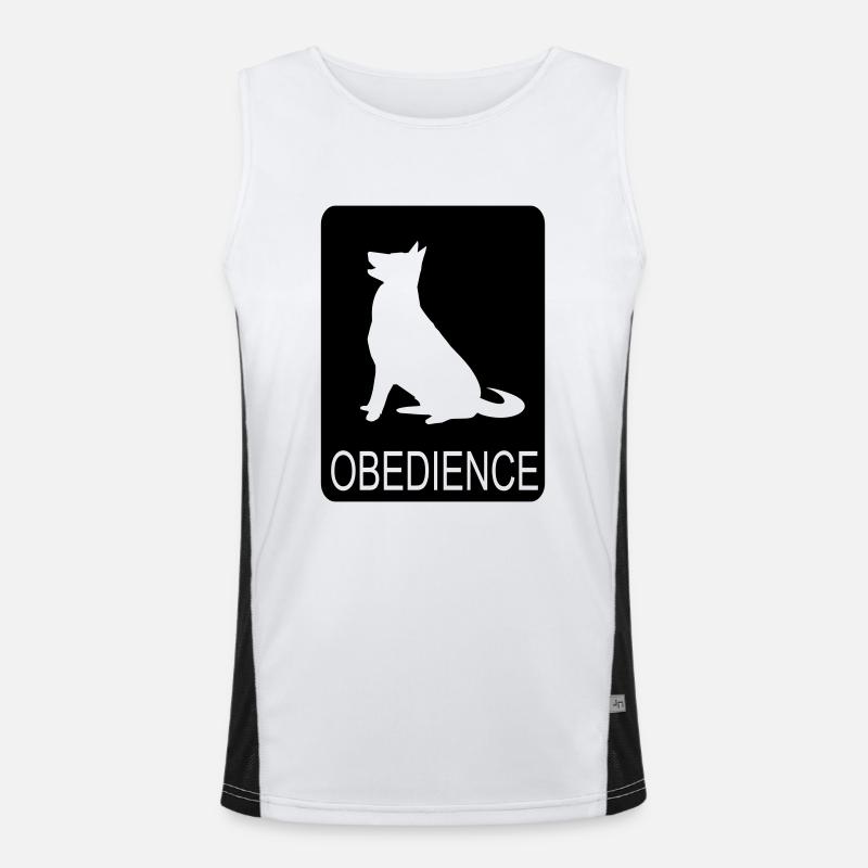 Obendience Funktionelles Kontrast-Tank Top für Männer 