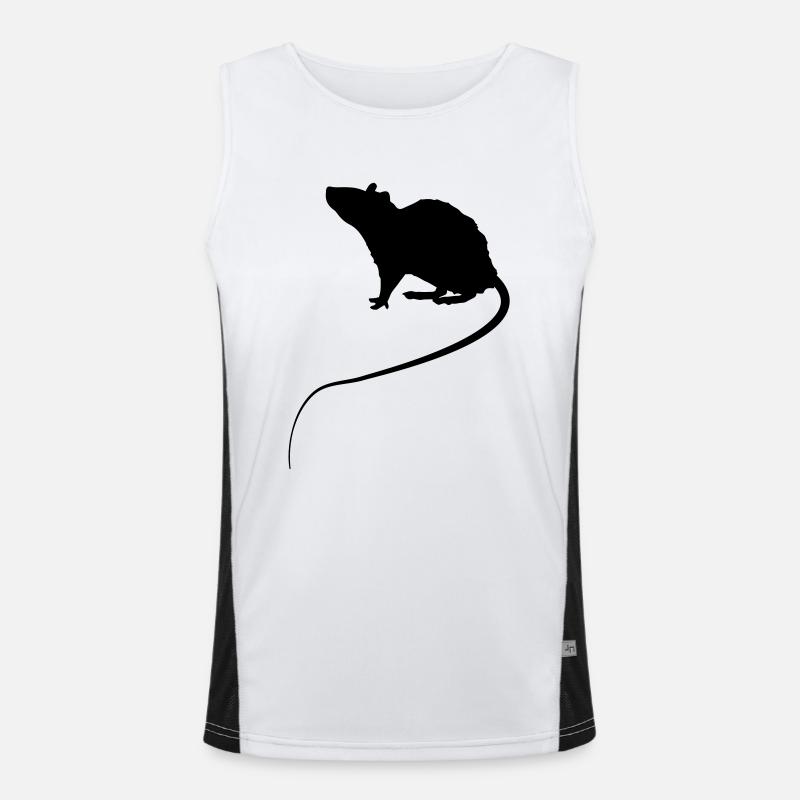 Silhouette de la souris Débardeur respirant contrasté Homme 
