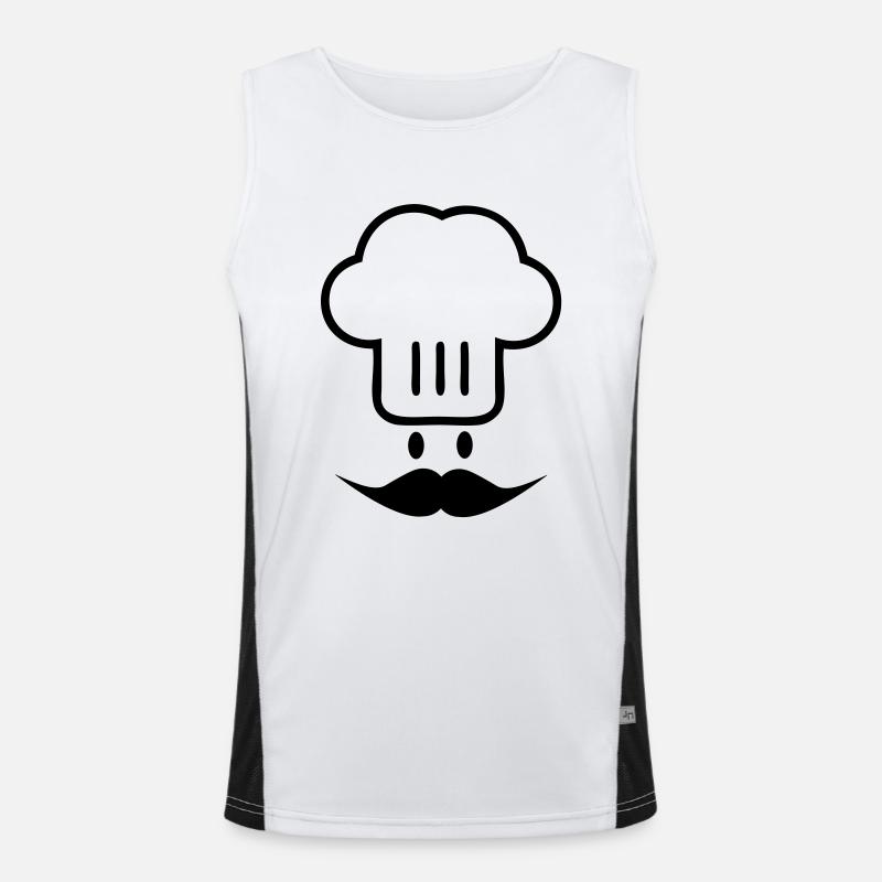 Tête de chef Débardeur respirant contrasté Homme 