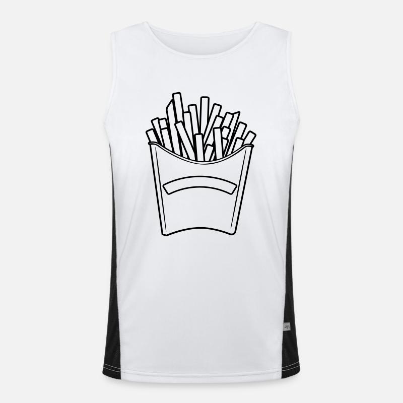 Fast food apples Men's Functional Contrast Tank Top 