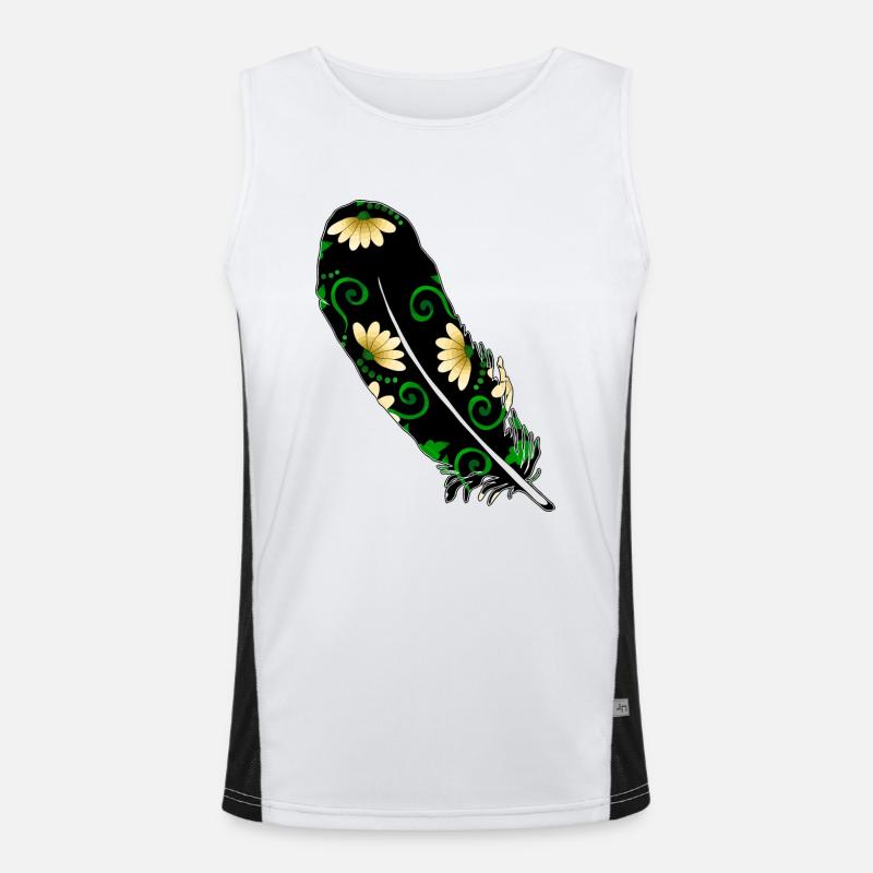 Feder Funktionelles Kontrast-Tank Top für Männer 