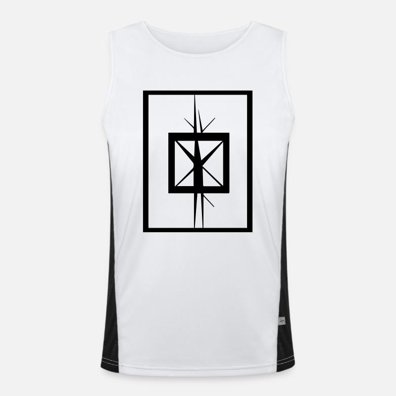 Cracked Funktionelles Kontrast-Tank Top für Männer 