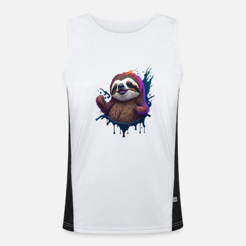 kuschel Funktionelles Kontrast-Tank Top für Männer 