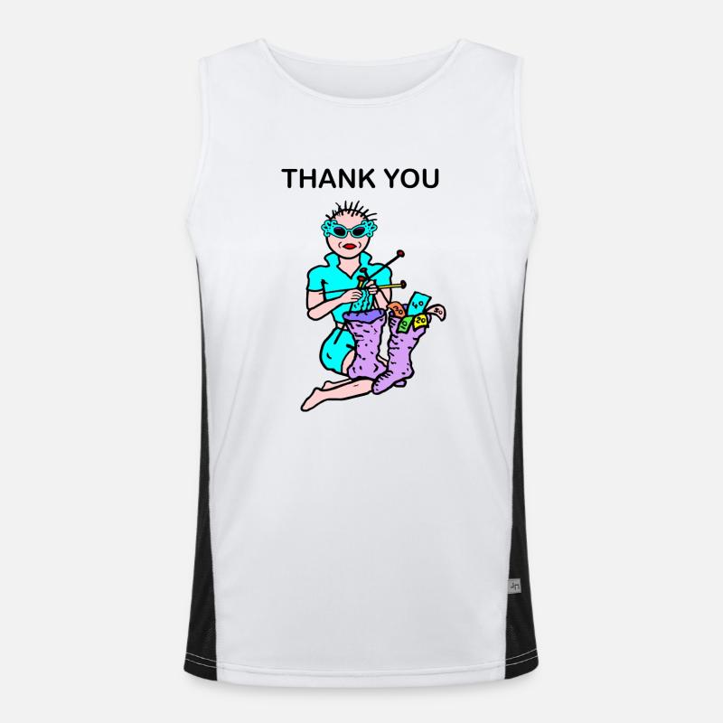 Geld Funktionelles Kontrast-Tank Top für Männer 