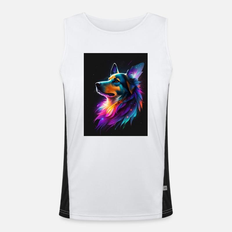 Chien Galaxy No.2 Débardeur respirant contrasté Homme 