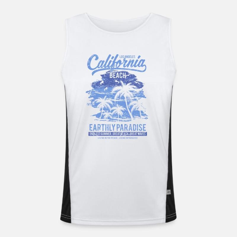 Sommer Funktionelles Kontrast-Tank Top für Männer 