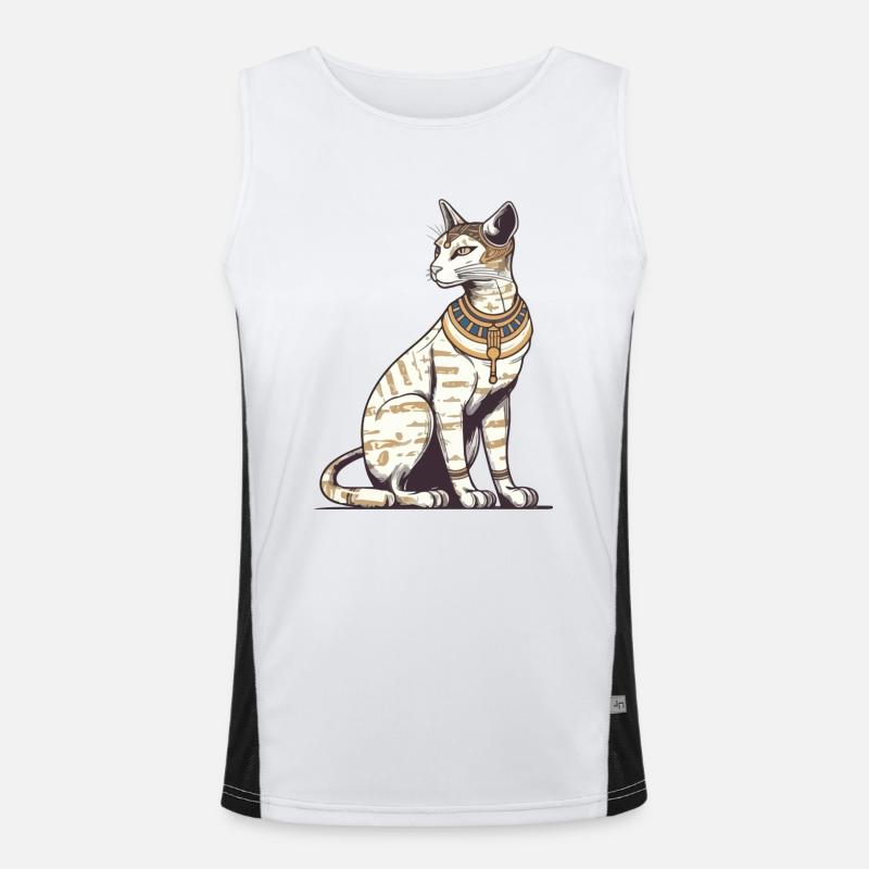 Le chat Egyptien n°2 Débardeur respirant contrasté Homme 