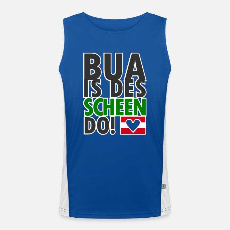 Austrian dialect Dialect Nice Men's Functional Contrast Tank Top 
